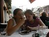 Katherine Copley > Hannah and Kirsty sharing profiteroles!