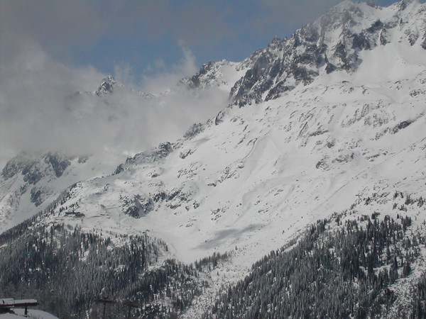 Katherine Copley > Looking over to Flegere and Brevent from Grand Montets