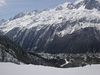 Katherine Copley > View across the valley from the Pierre a Ric, Grands Montets