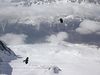 Katherine Copley > Looking down on Grands Montets