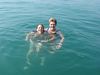 Katherine Copley > Kat and Hannah in the lake (it was warmer than the pool!)