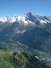 Katherine Copley > Grands Montets from Brevent summer